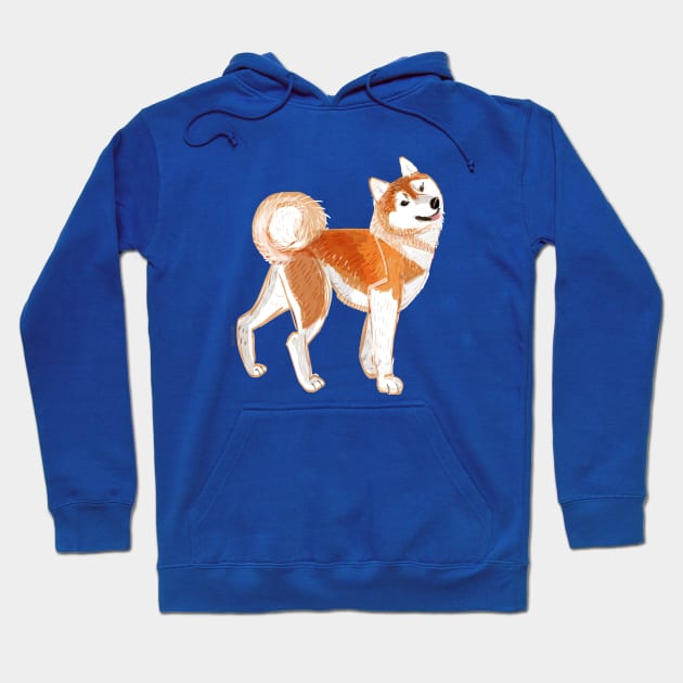 Japanese Akita Inu Hoodie by belettelepink